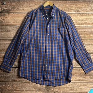 FLAW - Burberry London Men’s Large Plaid Button Up Long Sleeve